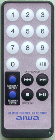 AIWA 8AHC4101010 RCV716C Genuine  OEM original Remote
