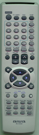 AIWA 8AJD1670010 RCAVC01 Genuine  OEM original Remote