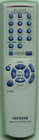 AIWA 8BNFC702010 RCAAS11 Genuine  OEM original Remote
