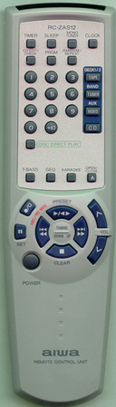 AIWA 8ZMA1702010 RCZAS12 Genuine  OEM original Remote