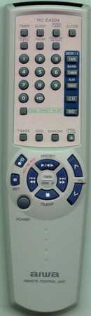 AIWA 8ZNF5702010 RCZAS04 Genuine  OEM original Remote