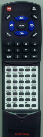 AIWA 8AMTM701010 RCAAS01 replacement Redi Remote