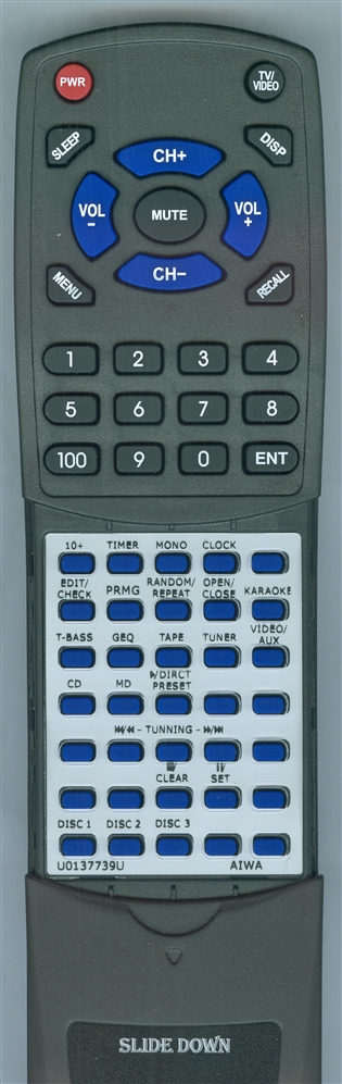 AIWA 87NF4655010 replacement Redi Remote