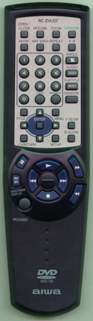 AIWA S711R2N013A RCZVL07 Genuine  OEM original Remote