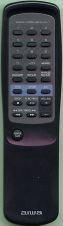 AIWA SRCDW400000 RCCD4 Genuine  OEM original Remote