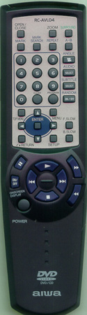 AIWA 5-147-503-89 RCAVL04 Genuine OEM original Remote
