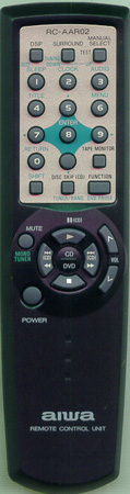 AIWA U-0047-544-U RCAAR02 Genuine  OEM original Remote