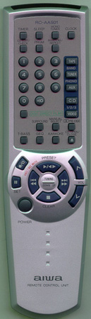 AIWA U-0059-112-U RCAAS01 Genuine  OEM original Remote
