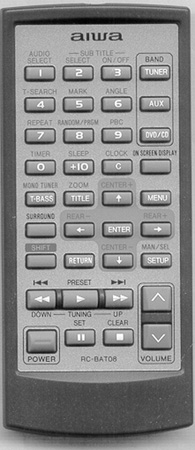 AIWA U-0066-414-U RCBAT08 Genuine  OEM original Remote