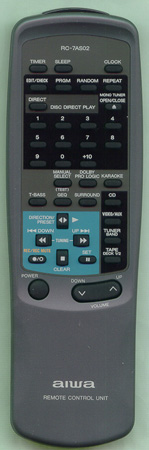 AIWA U-0136-383-U RC7AS02 Genuine  OEM original Remote