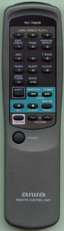 AIWA 87NF6635010 RC-7AS06 Genuine OEM original Remote