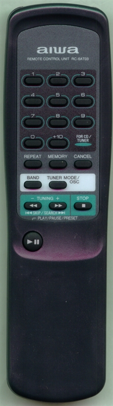 AIWA 89MR1011010 RC-6AT03 Refurbished Genuine OEM Original Remote