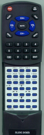 AIWA 8ZNF9702010 RC-ZAS02 replacement Redi Remote