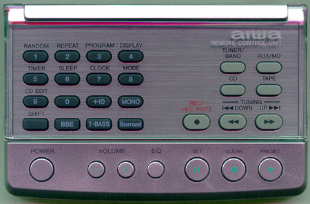 AIWA U-0011-118-U RC-AAA03 Genuine  OEM original Remote