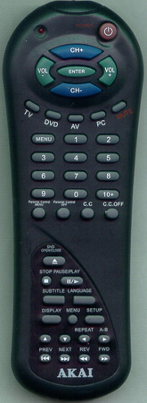 AKAI CFTD1529B Genuine  OEM original Remote