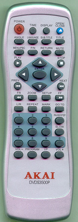AKAI DVDS3500P Genuine  OEM original Remote
