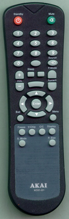 AKAI E7501-056002 KC01D1 Genuine OEM original Remote