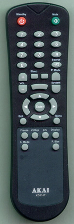 AKAI E7501-058001 KC01D1 Genuine  OEM original Remote