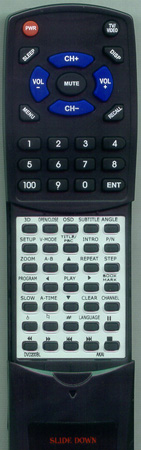 AKAI DVD200BL replacement Redi Remote