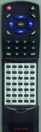 AKAI E7501-061002 KC02B2 replacement Redi Remote