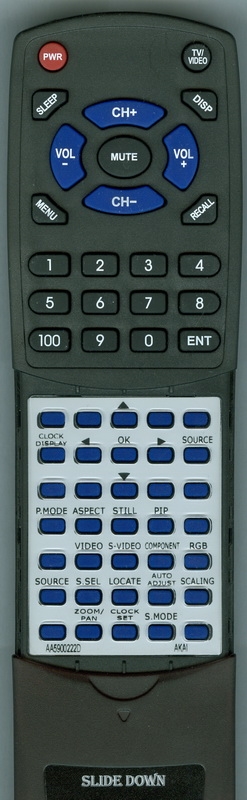 AKAI AA59-00222D 00222D replacement Redi Remote