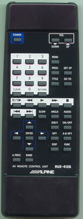 ALPINE 01T25688Y02 RUE4126 Genuine  OEM original Remote