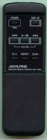 ALPINE 01T55516W01 4356 Genuine  OEM original Remote