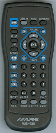 ALPINE 97-11355Z01 RUE-4211 Genuine OEM original Remote