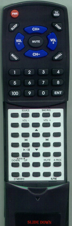 ALPINE 01T45518Y01 RUE-4187 replacement Redi Remote