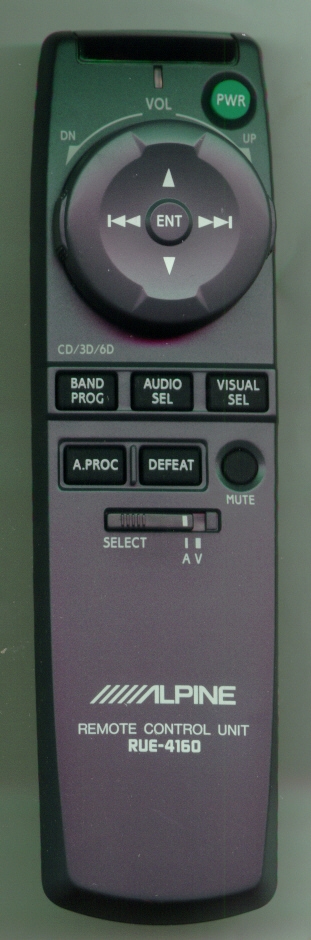ALPINE RUE-4160-P RUE4160 Refurbished Genuine OEM Original Remote