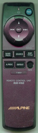 ALPINE RUE-4162 Genuine OEM original Remote