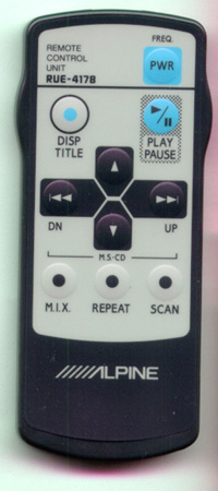 ALPINE RUE-4178 Genuine OEM original Remote