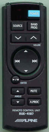 ALPINE RUE-4187-P RUE-4187 Genuine OEM original Remote