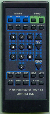 ALPINE RUE-4152-P RUE4152 Genuine OEM original Remote