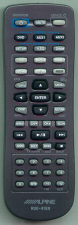 ALPINE A-33ZY-R200-00 RUE-4159 Genuine OEM original Remote