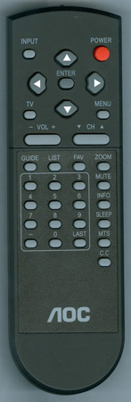 AOC L19W898 Genuine OEM original Remote