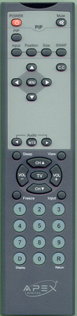 APEX 290-000007-011V2 Genuine  OEM original Remote