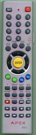 APEX 8201801990L CK5DC1 Genuine  OEM original Remote