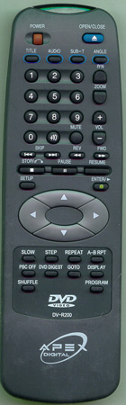 APEX DVR200 DVR200 Genuine  OEM original Remote