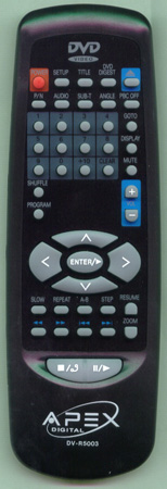 APEX DVR5003 DVR5003 Genuine  OEM original Remote