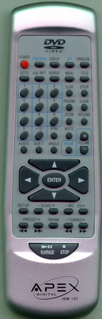 APEX HT180WRM HRM180 Genuine  OEM original Remote