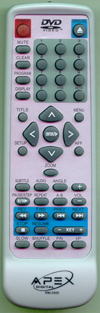 APEX RM2500 Genuine OEM original Remote