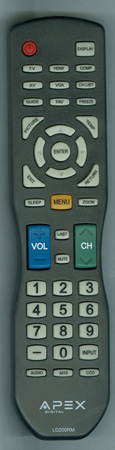 APEX LD200RM Genuine OEM original Remote