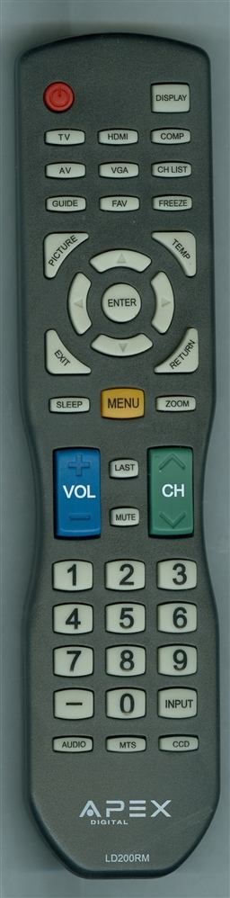 APEX LD200RM Refurbished Genuine OEM Original Remote