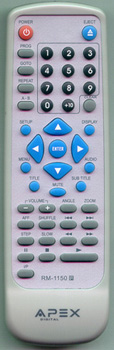 APEX RM-1150 RM1150 Genuine OEM original Remote