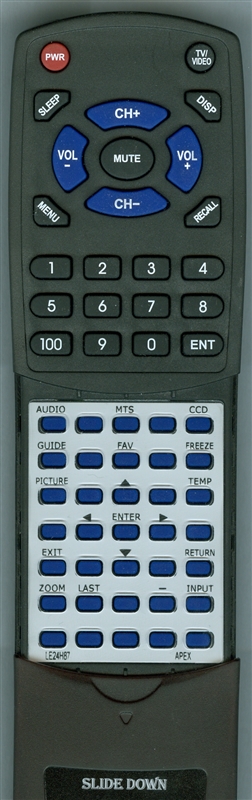 APEX LE24H87 replacement Redi Remote