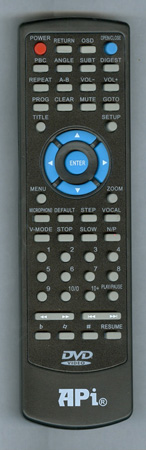 API DV702 Genuine OEM original Remote