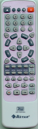 ASTAR DVR2100 Genuine  OEM original Remote