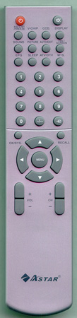 ASTAR LTV37LS Genuine  OEM original Remote