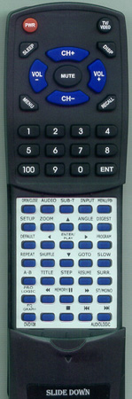 AUDIOLOGIC DVD108 replacement Redi Remote